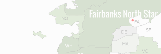 Fairbanks North Star Borough County Map