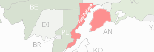 Kenai Peninsula Borough County Map