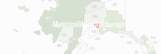 Municipality of Anchorage Borough County Map