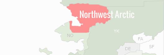 Northwest Arctic Borough County Map