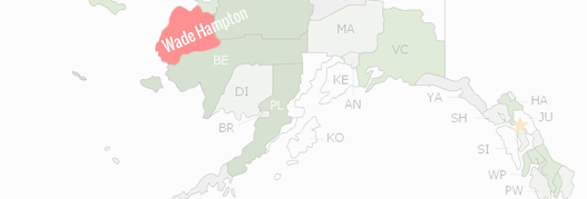 Wade Hampton Census Area County Map